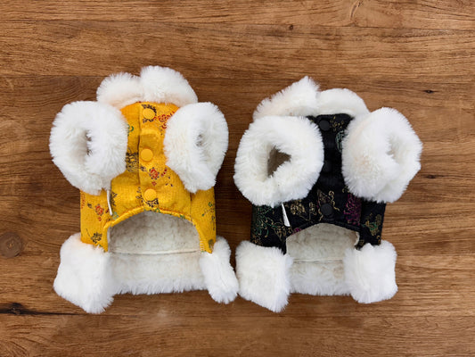 Quilted Angora Fur Hanbok Vest (2 colors)