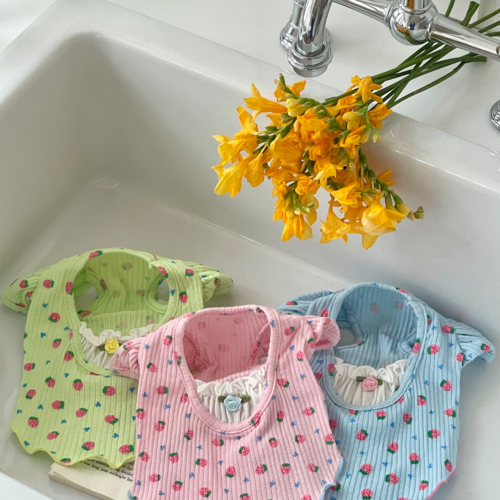 Strawberry Puff Crop Tee (3 colors)