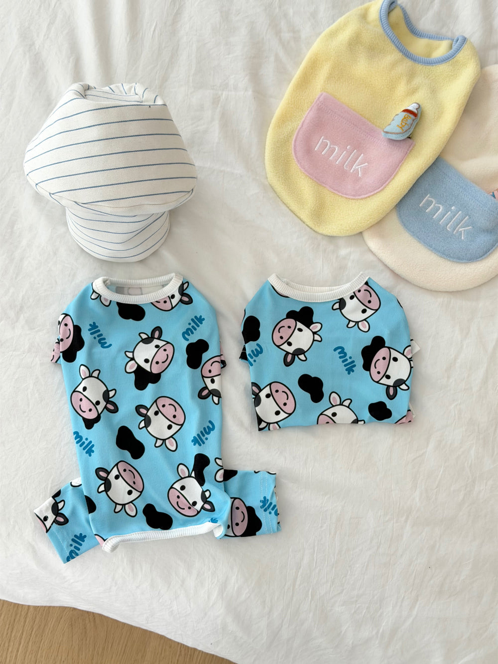 Milk Cow Long Sleeve Tee & Onesie