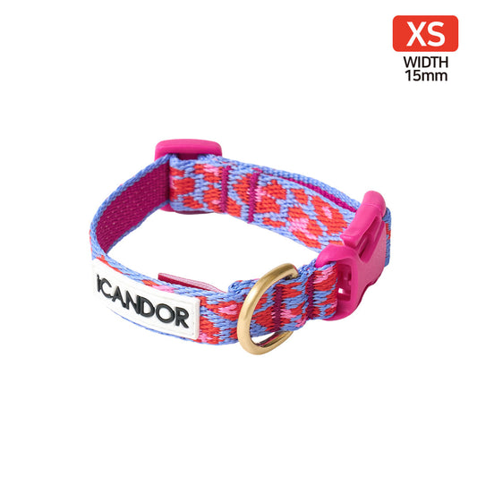 Gentle Collar XS 15mm (Leopard Lavender Blue)