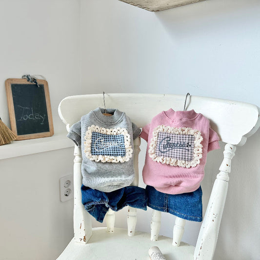 Cuteness Lace Sweatshirt (2 colors)