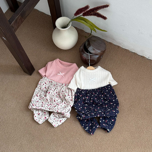 Floral Pajama Onesie (2 colors)