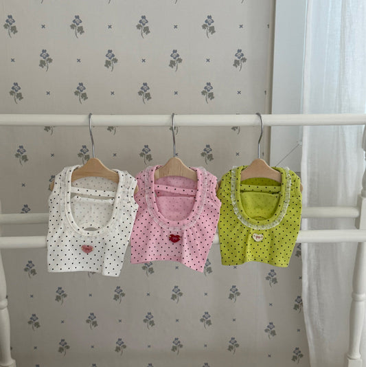 Barbie Dot Sleeveless Top (3 colors)