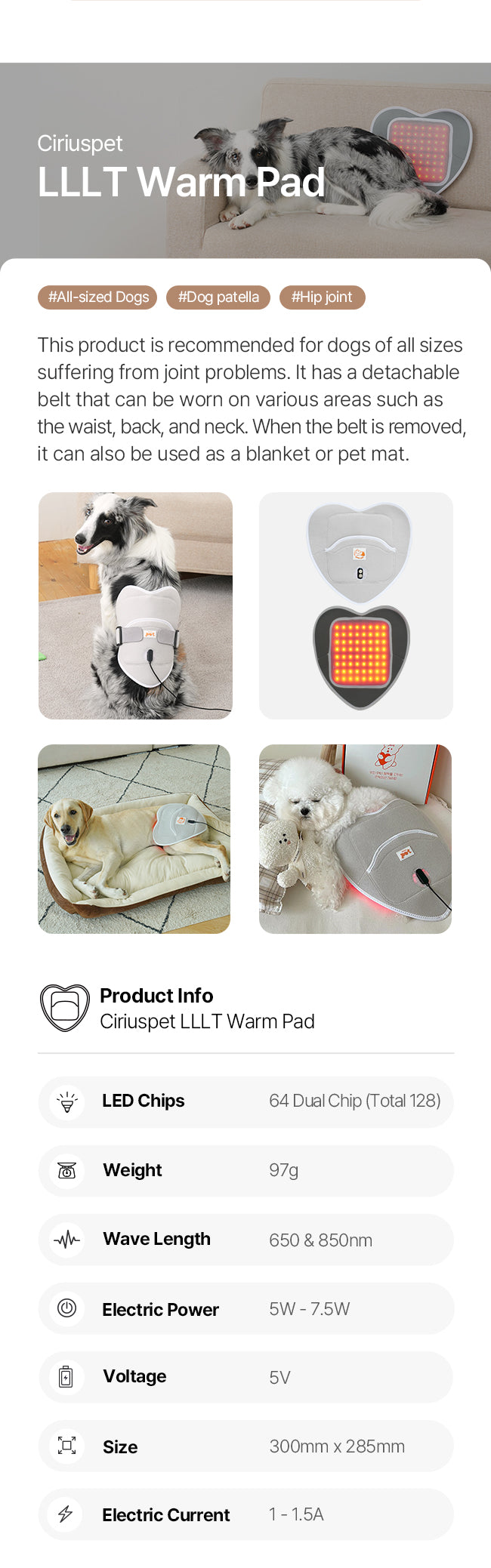 Cirius Pet Warm Pad (Small to Large sized dogs)