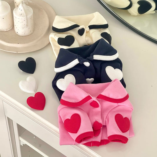 Thick Heart Beam Cardigan (3 colors)