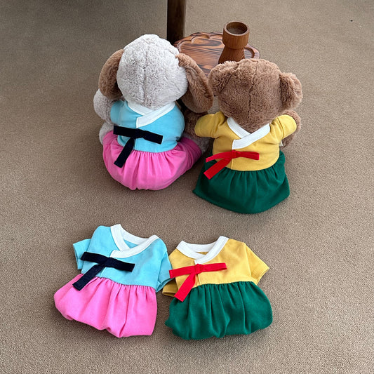 Vivid Hanbok Dress & Onesie (2 colors)