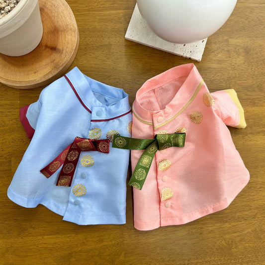Gold Emblem Traditional Hanbok Vest (2 colors)