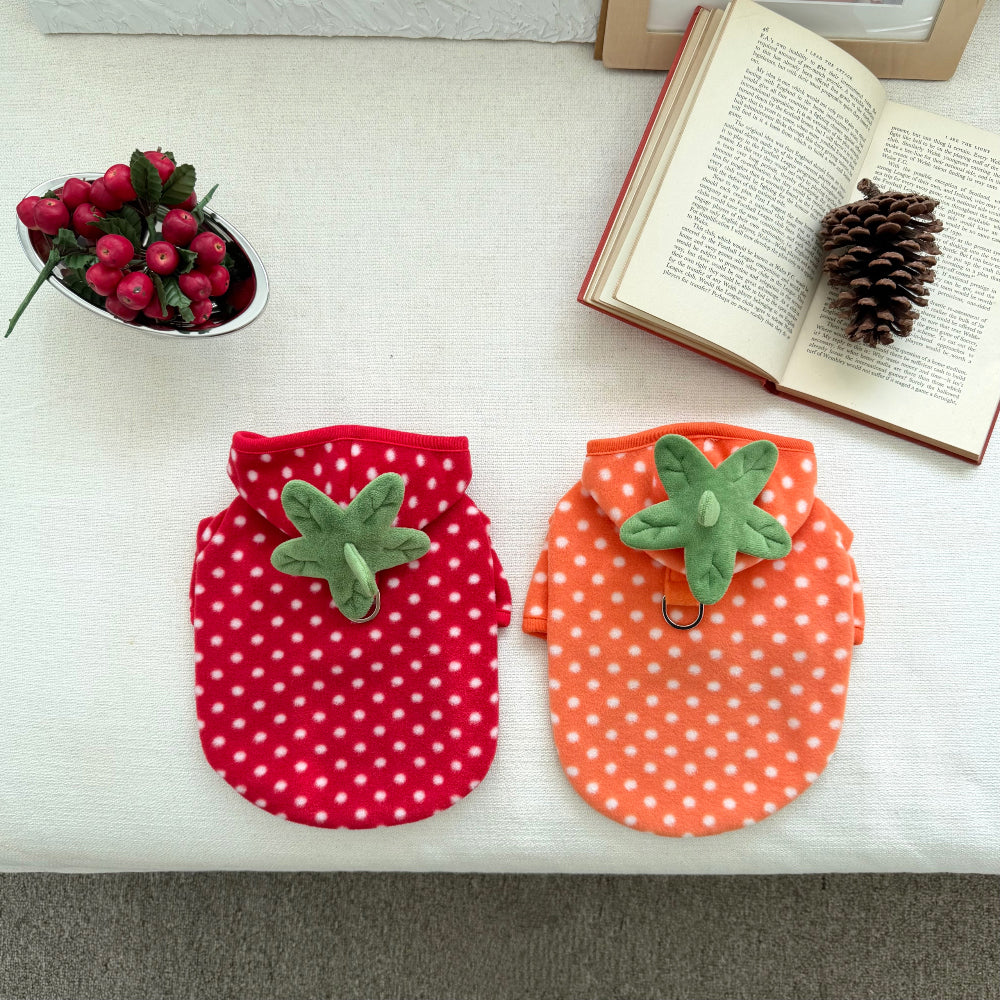 Fruity Dot Fleece Jacket (2 colors)