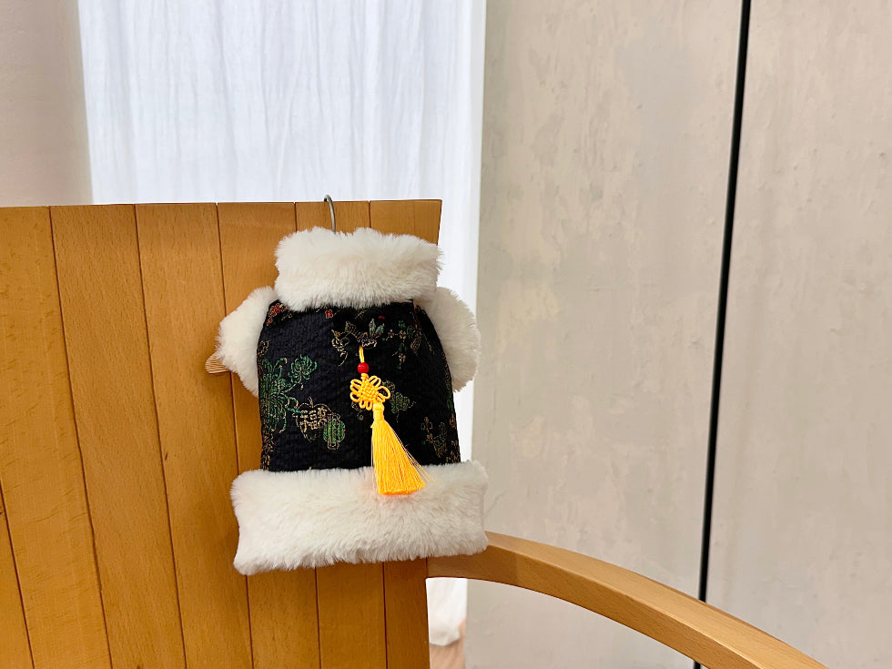 Quilted Angora Fur Hanbok Vest (2 colors)