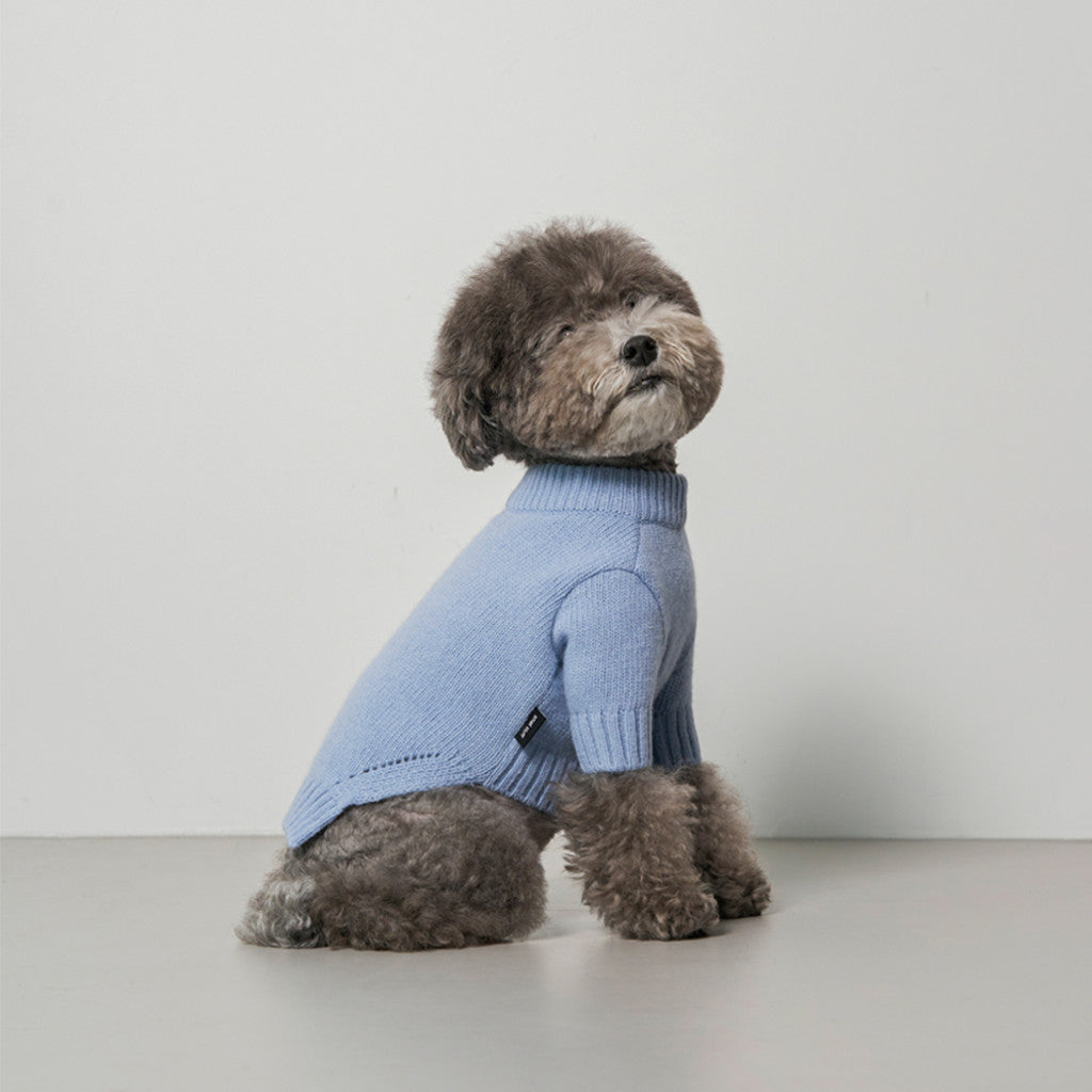 Lambswool Sweater Pale Blue Preorder