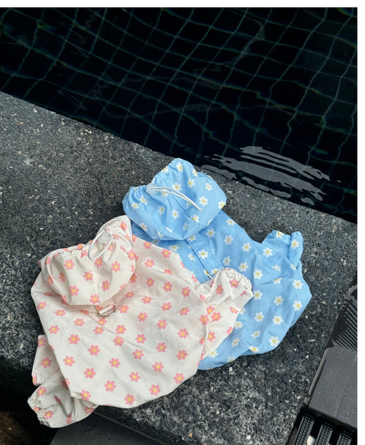 Flower Raincoat Onesie (2 colors)