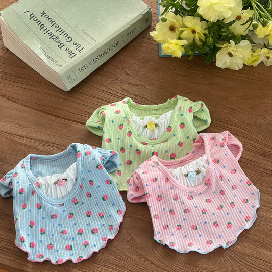 Strawberry Puff Crop Tee (3 colors)