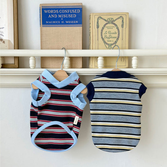 Rugby Stripe Knit Vest (2 colors)