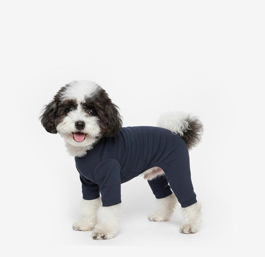 Plain Dog Onesie Navy