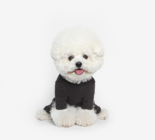 Plain Dog Onesie Black
