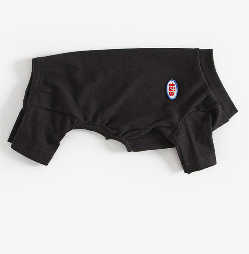 Plain Dog Onesie Black