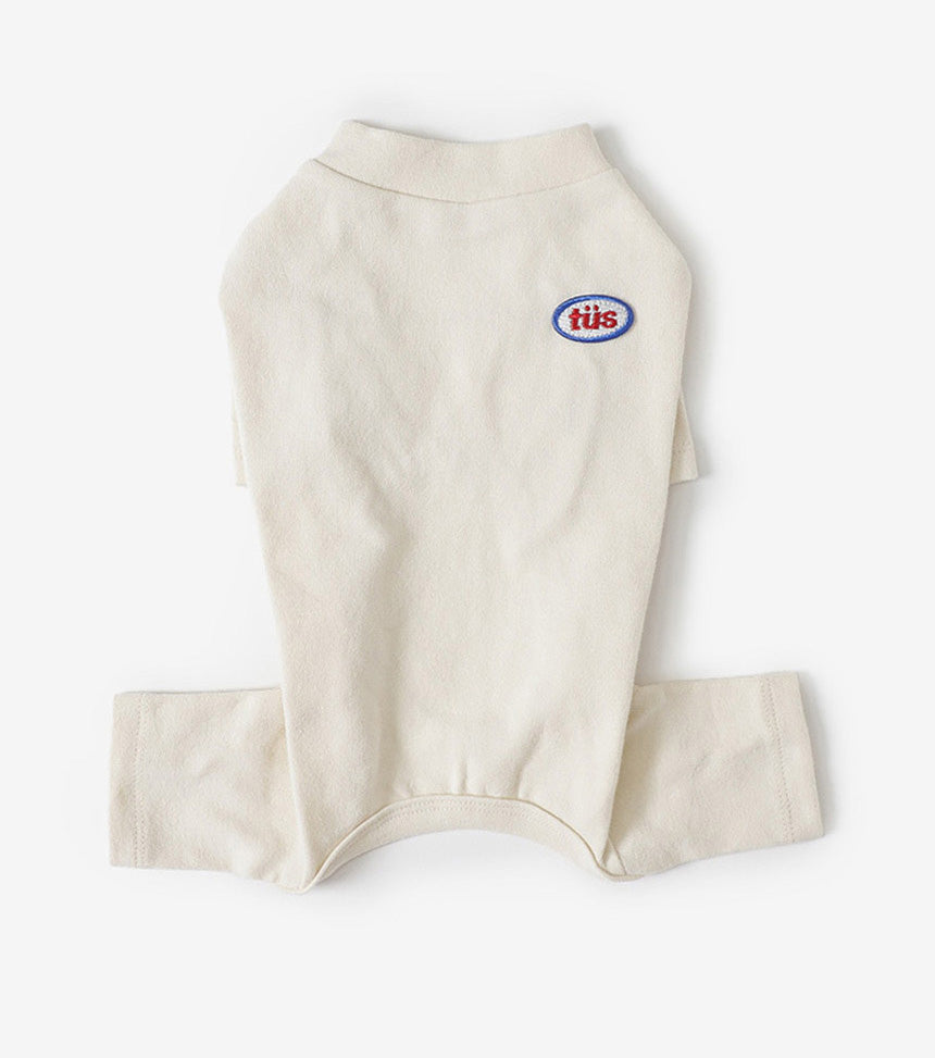 Plain Dog Onesie Ivory