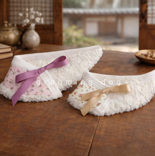 Reversible Floral Fur Hanbok Cap (2 colors)