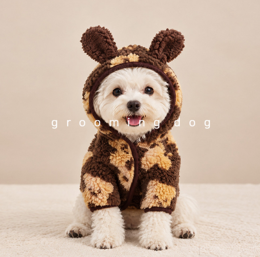 Boucle Bear Hood Jacket (2 colors)
