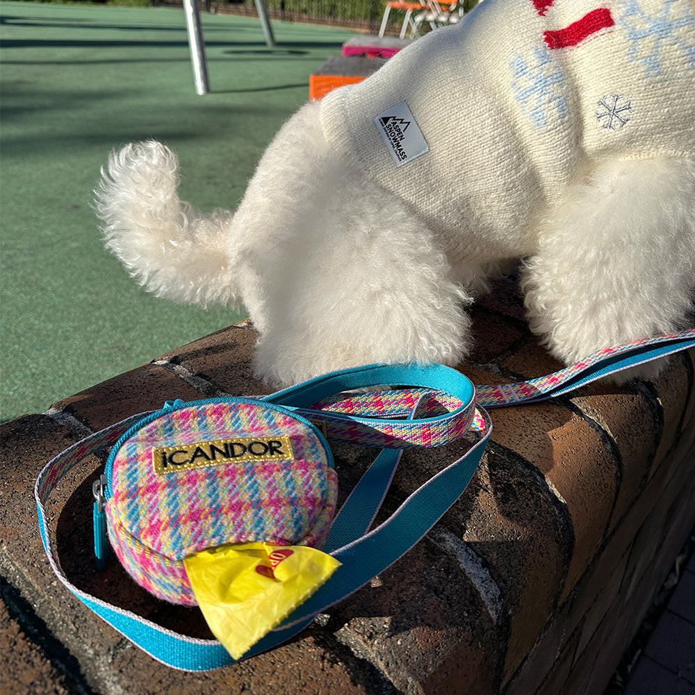 Dingle Dangle Poop Bag Pouch (Edinburgh Check) Preorder