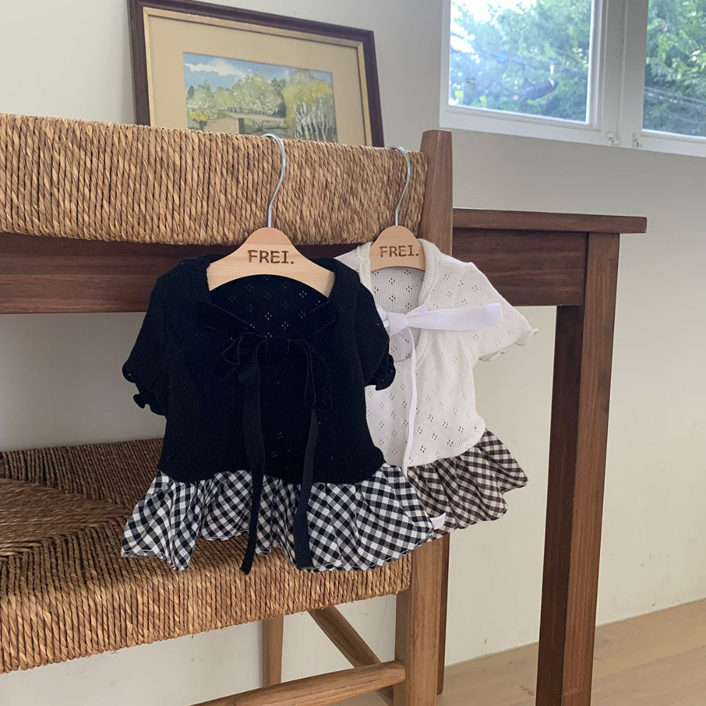 Ballet Velvet Check Dress (2 colors)