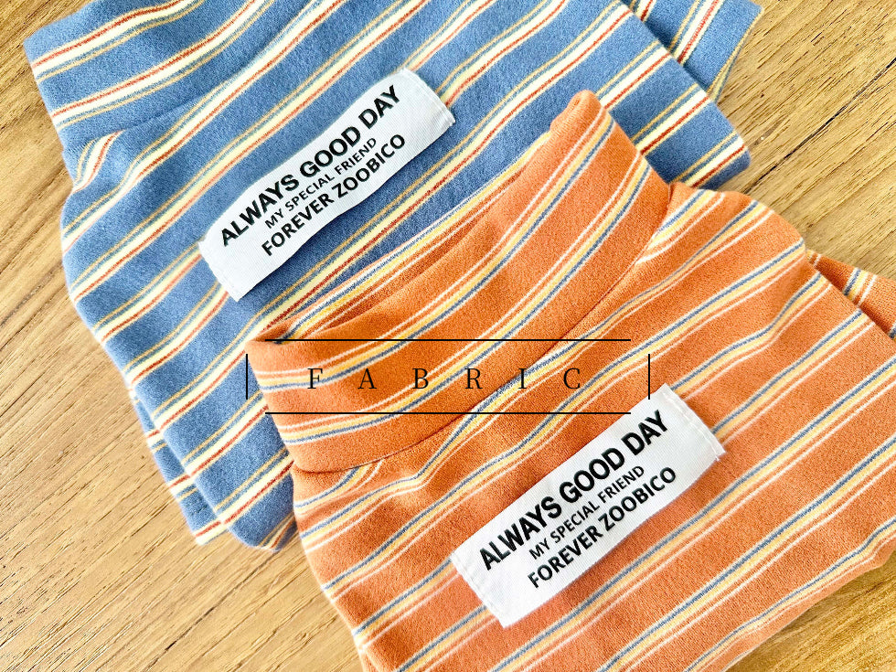 Good Day Stripe Turtleneck Tee (2 colors)