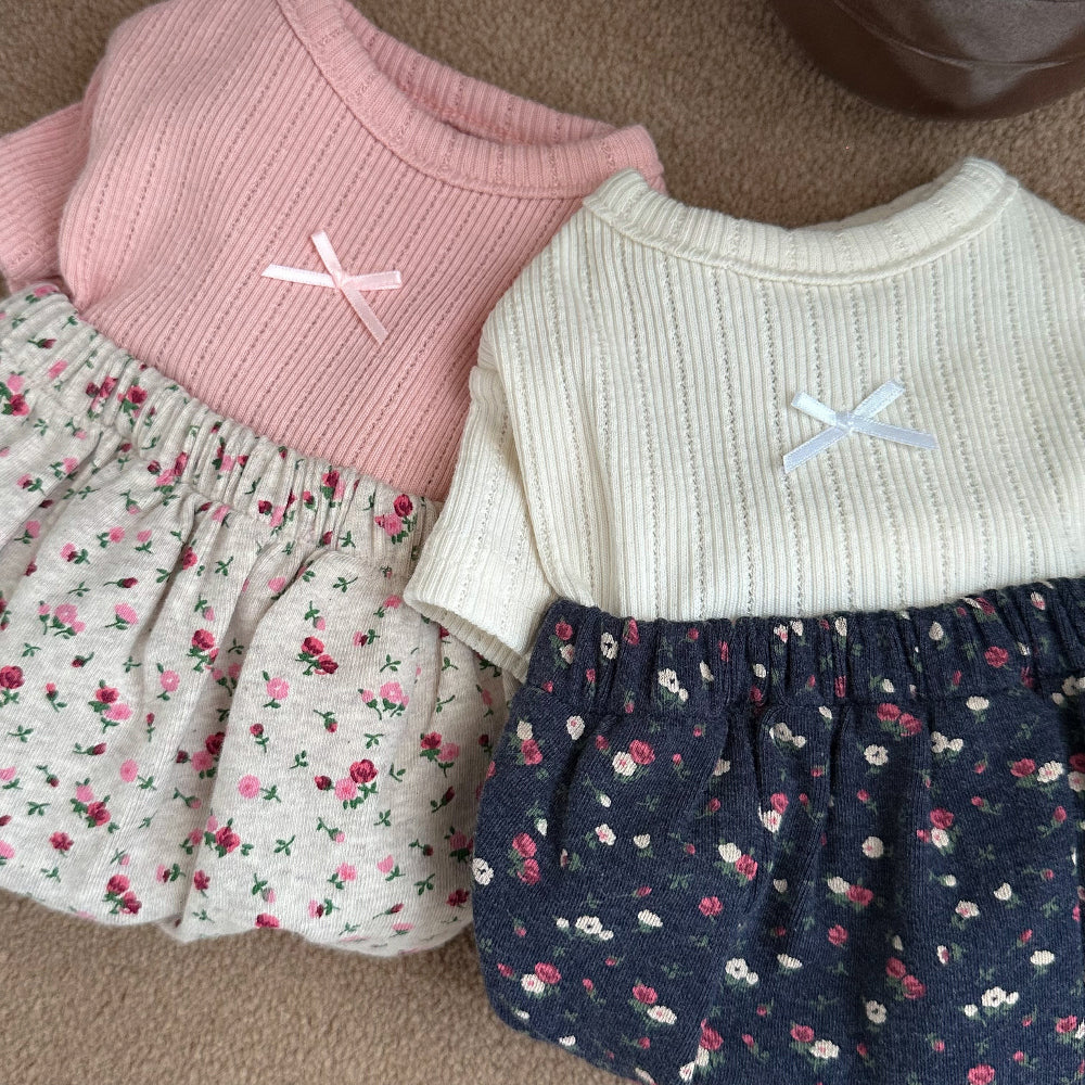 Floral Pajama Onesie (2 colors)