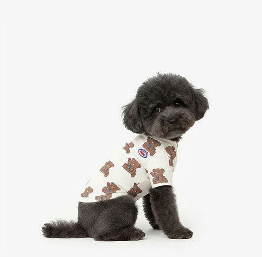 Bok Bear Dog Tee Ivory