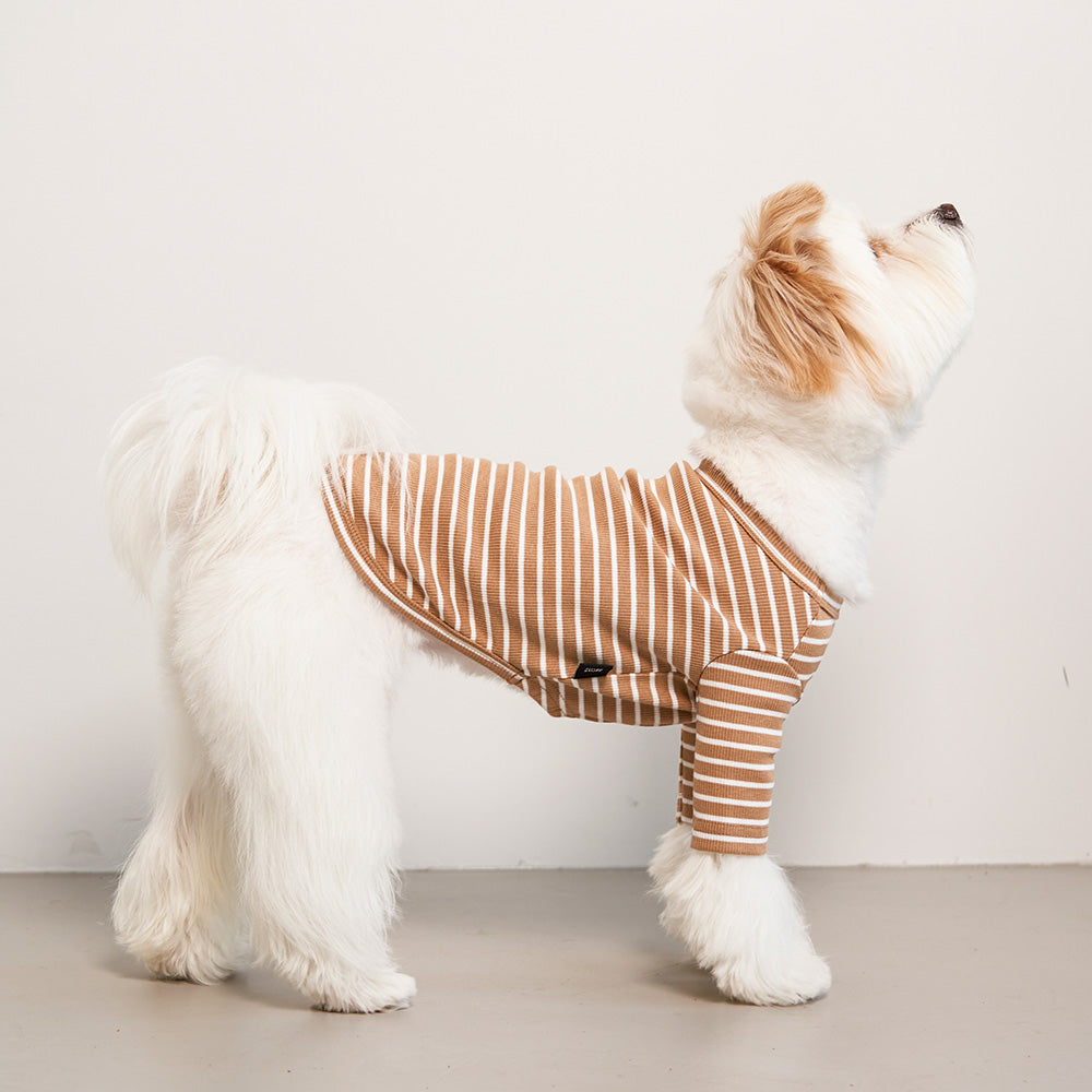 Striped T-Shirt Beige Preorder