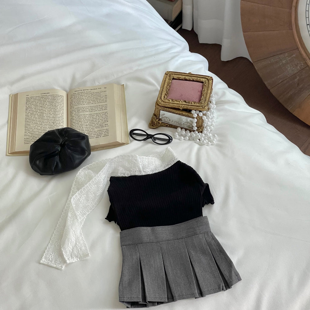 Ribbon Scarf Tee (3 colors)