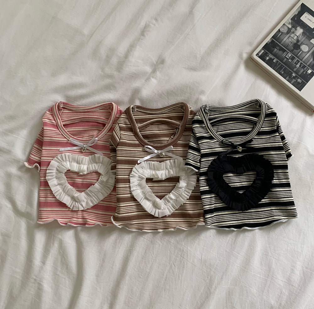 Heart Lace Tee (3 colors)