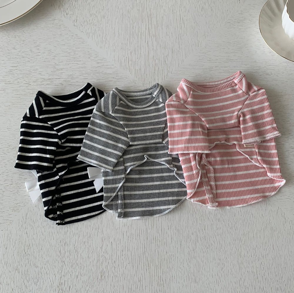 Ribbon Striped Tee (3 colors)