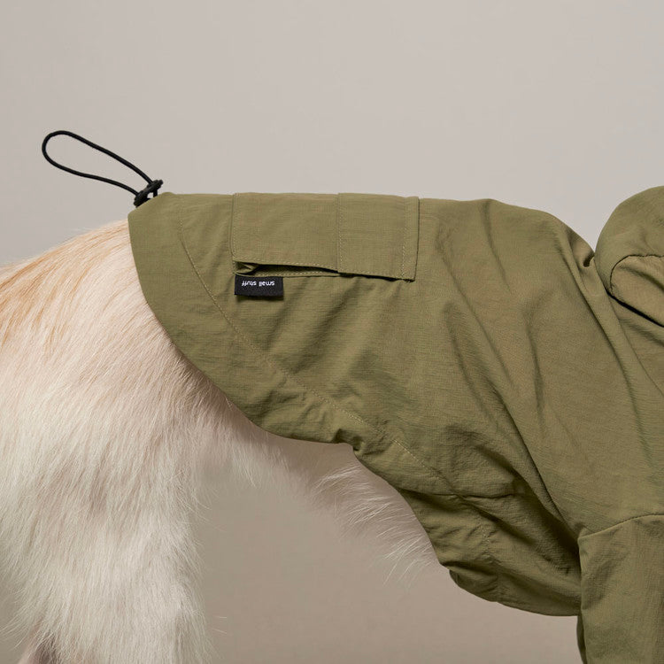 Hooded Shell Jacket Khaki