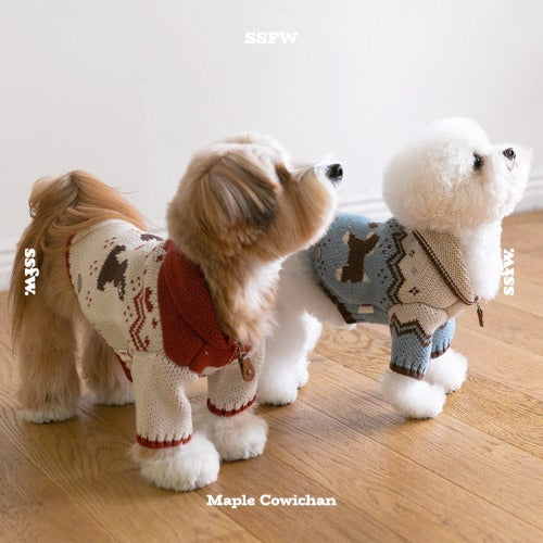 Maple Cowichan Knit Cardigan (2 colors) Preoder