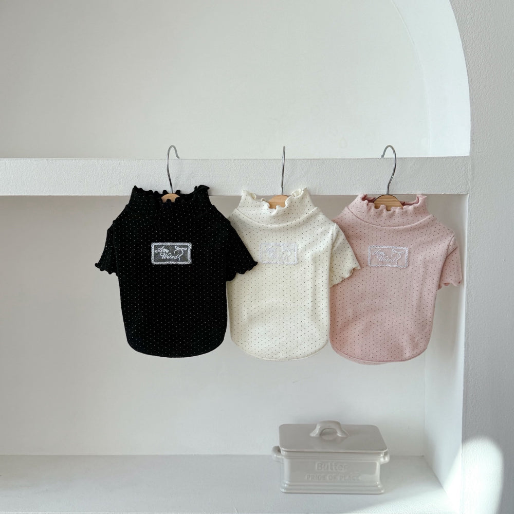 Dot Turtleneck T-Shirt (3 colors)