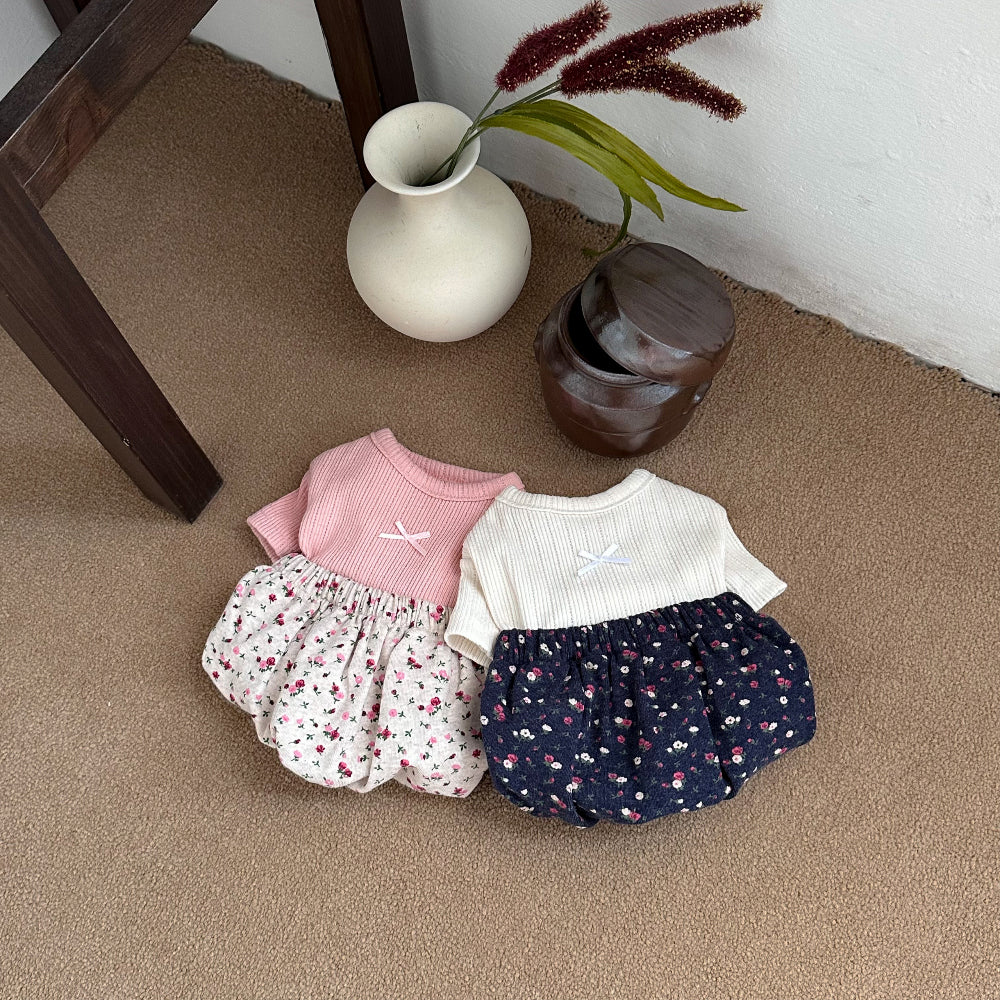 Floral Pajama Onesie (2 colors)