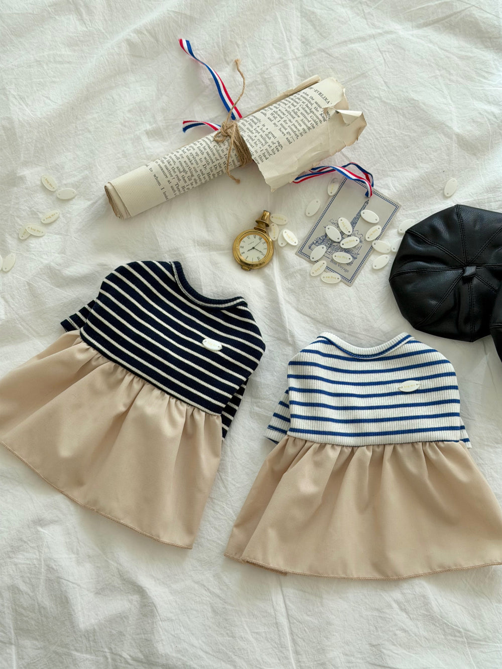 Marine French Dress (2 colors)