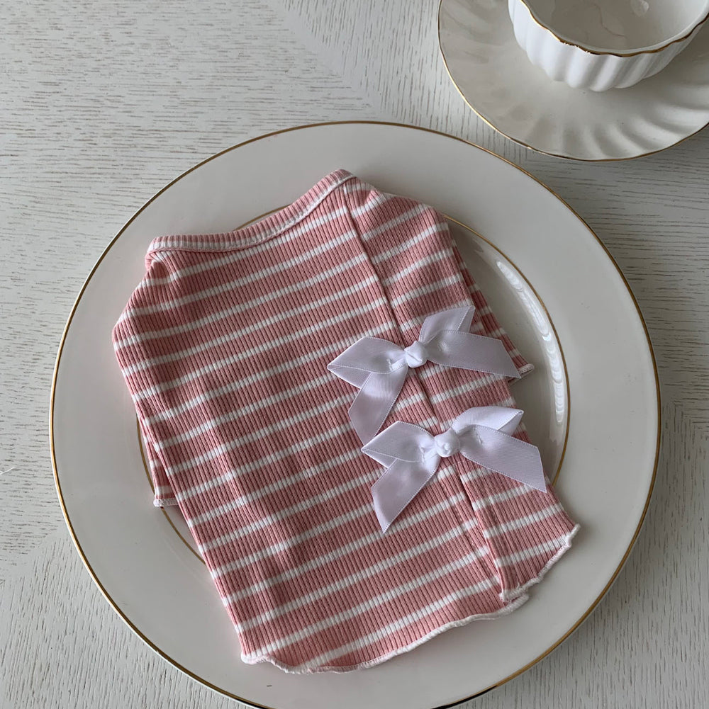 Ribbon Striped Tee (3 colors)