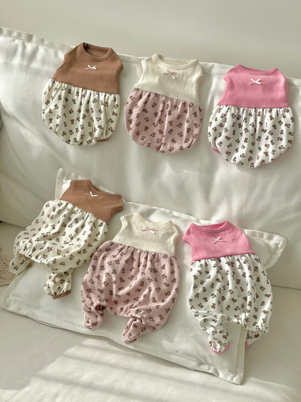 Teddy Balloon Dress & Onesie (3 colors)