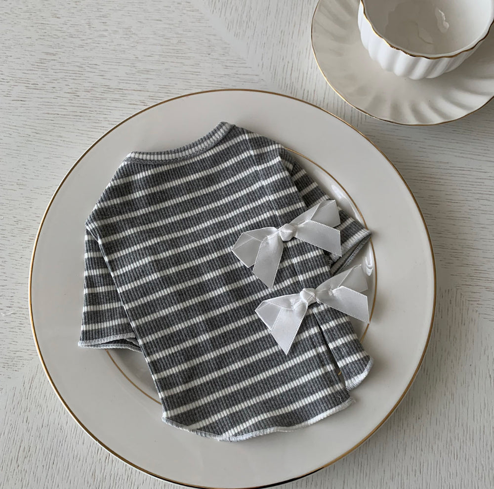 Ribbon Striped Tee (3 colors)