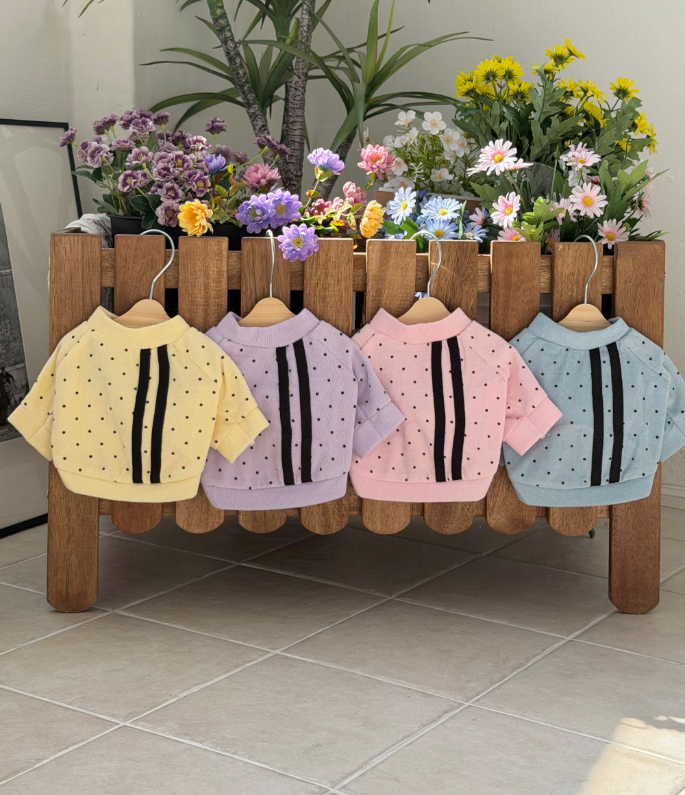 Terry Dot Sweatshirt (4 colors)