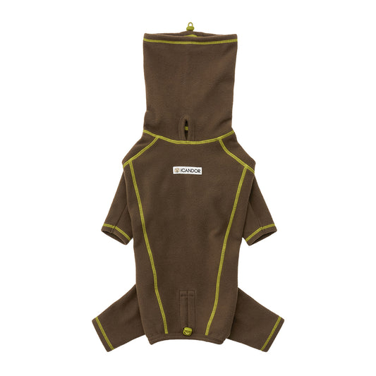 Polar Tweed Snood Suit  Brown