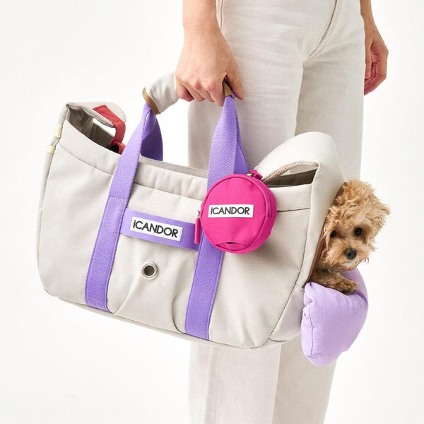 PEEK-A-BOO Pet Sling Bag (Plum Gray)