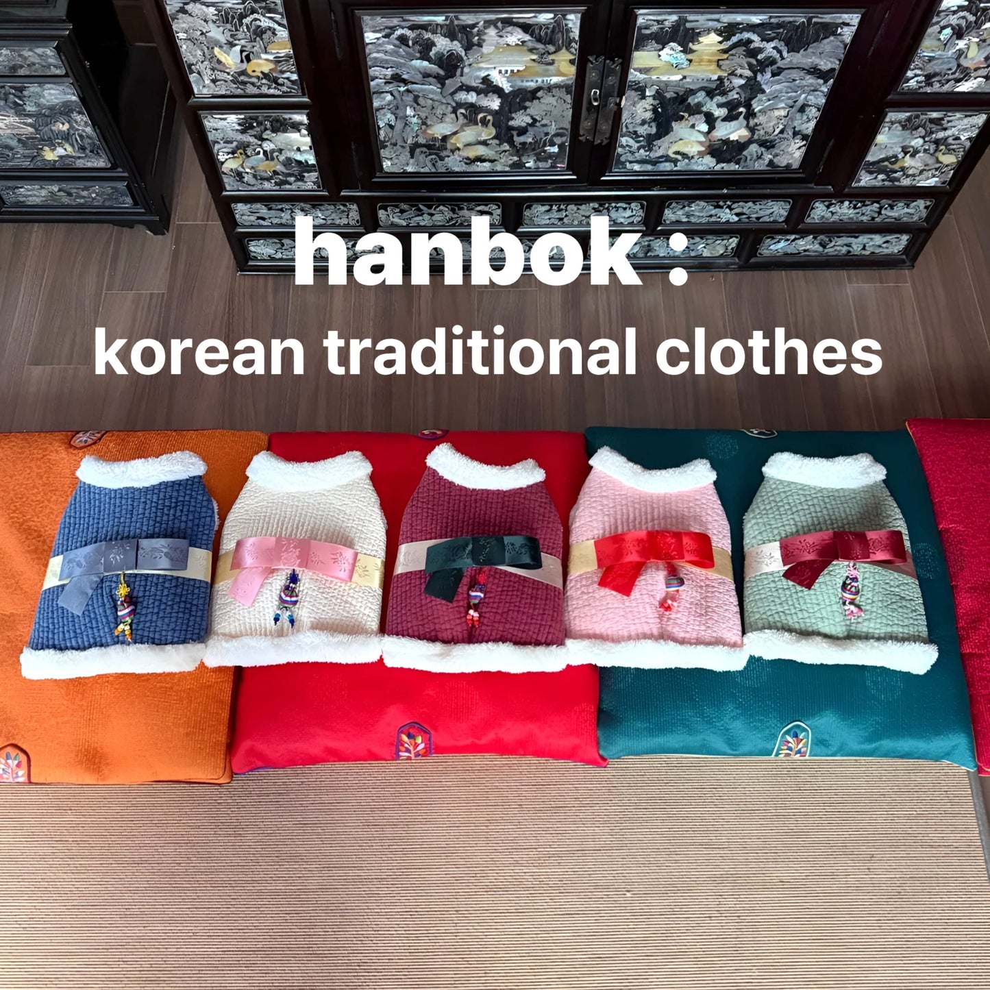 Pigment Cotton Quilted Hanbok Vest (5 colors)