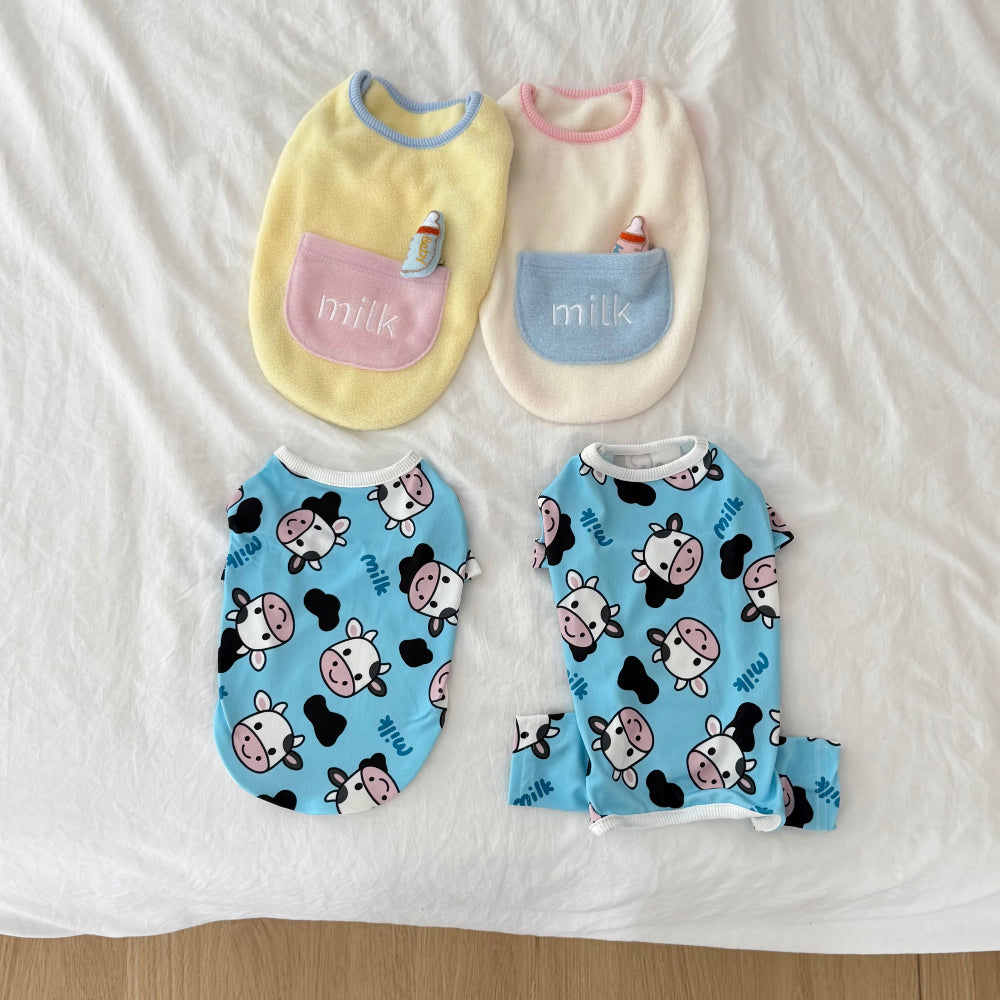 Milk Cow Long Sleeve Tee & Onesie