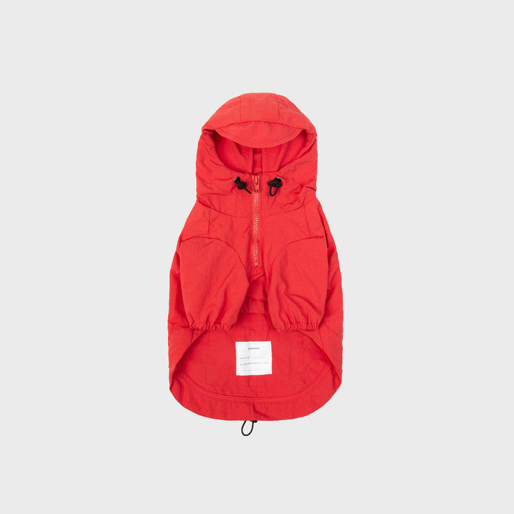 Hooded Shell Jacket Red