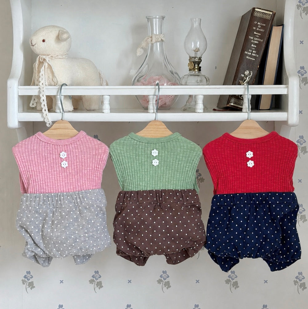 Bebe Polka Dog Onesie (3 colors)
