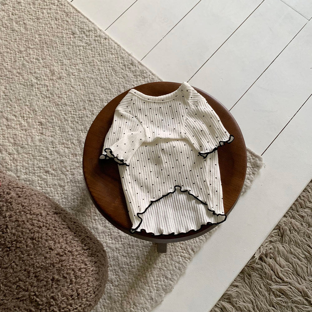 Polka Ribbon Tee (3 colors)