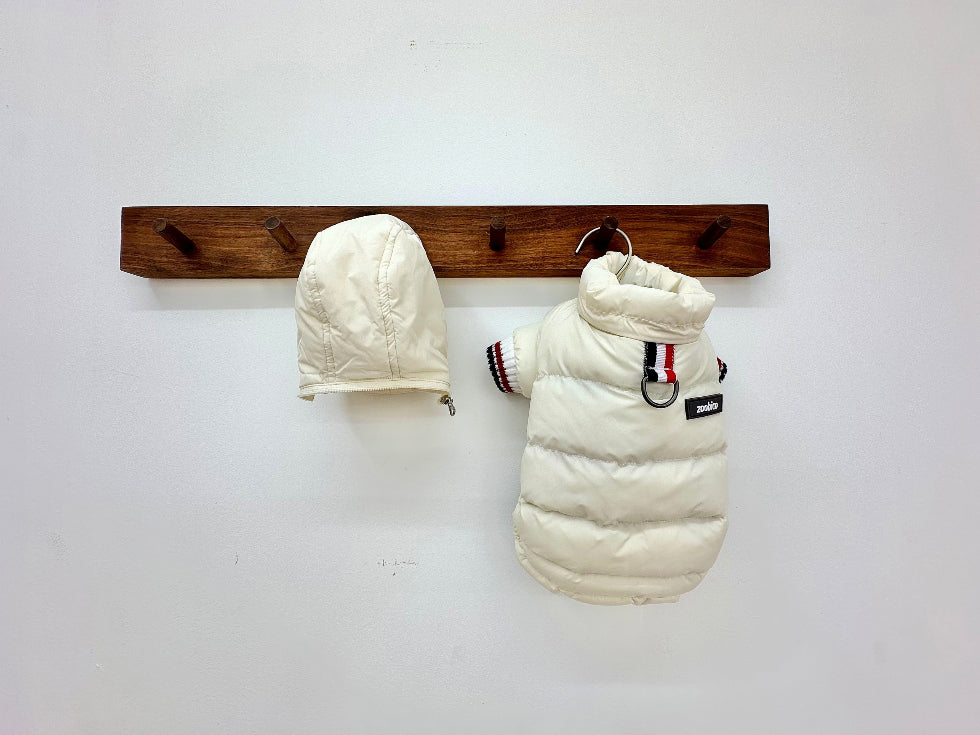 Tricolor Hooded Puffer Jacket (3 colors)