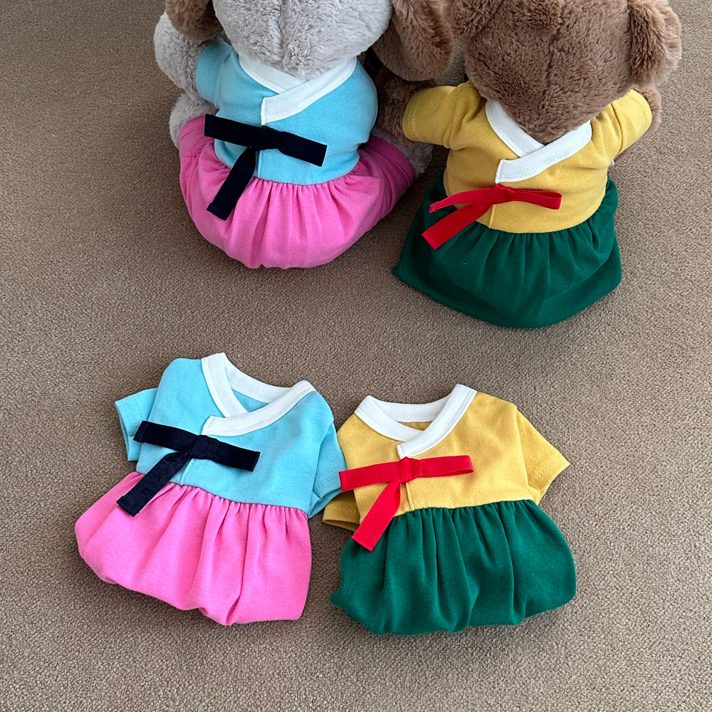 Vivid Hanbok Dress & Onesie (2 colors)
